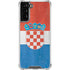 Croatia Flag Distressed Galaxy S21 FE Clear Case